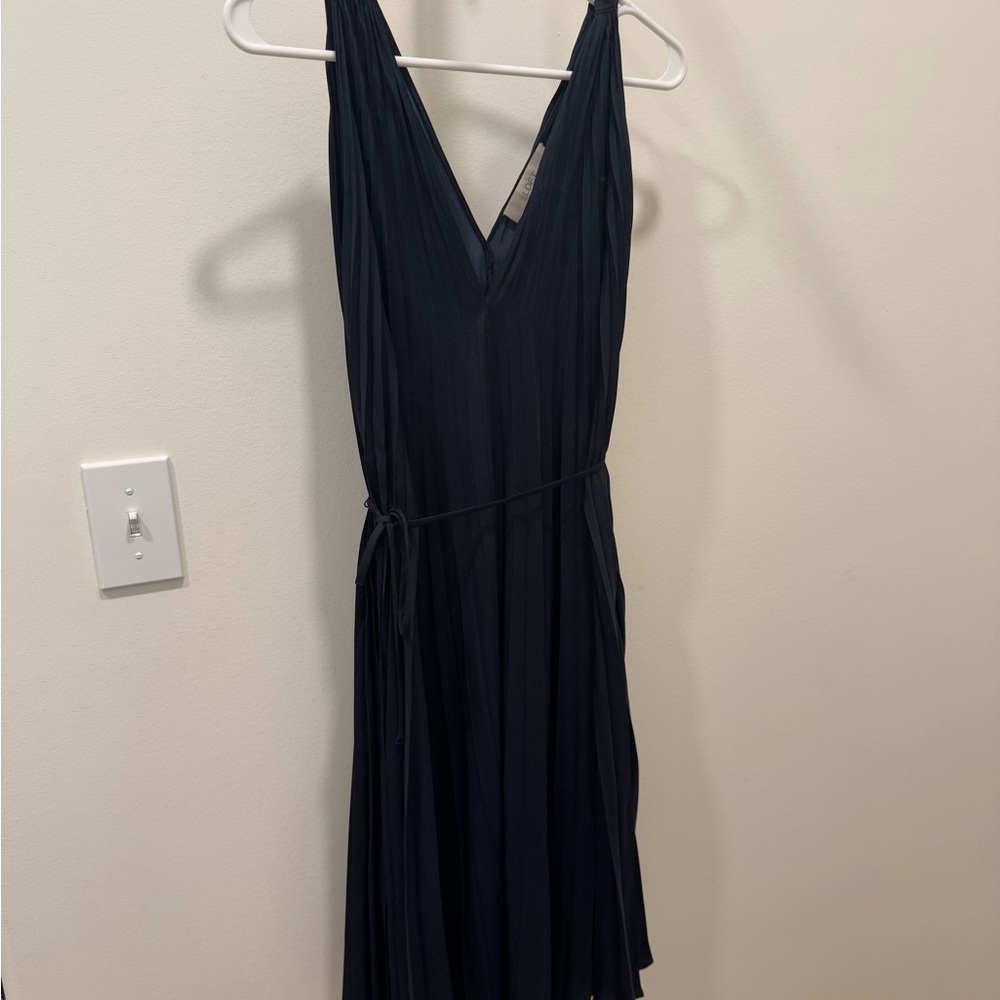 LOFT Navy Blue Sleeveless Dress